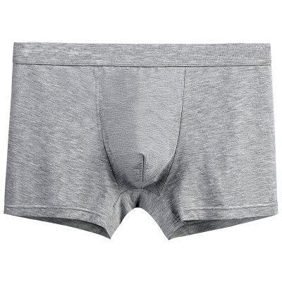 莫代尔男士弹力中腰抗菌平脚裤