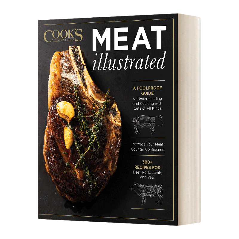 英文原版 精装 Meat Illustrated 肉类插图 一个简单的指南来理解和烹饪各种各样的切肉 精装 英文版 进口英语原版书籍