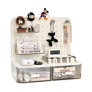 收纳盒抽屉式置物架办公室桌面书桌工位好物女洞洞板整理改造神器