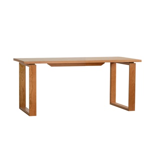 出乎家具蓝鲸餐桌实木北欧日式家用去客厅化大长书桌樱桃木工作台