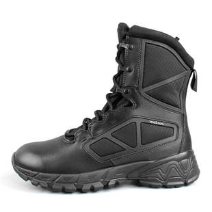 新式超轻作战训靴拉链保安鞋男透气真皮作战靴女款轻便户外战靴