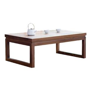 乐朴老榆木飘窗桌实木榻榻米茶几禅意桌地台矮桌炕桌阳台小茶桌