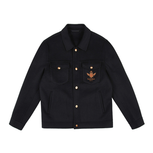 【羊毛呢】RaidyBoer/雷迪波尔2025秋冬男刺绣双头鹰夹克外套3010