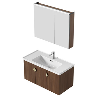 【新品上市！】箭牌卫浴中古风卫生间洗手盆陶瓷一体盆浴室柜组合