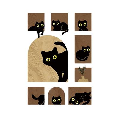 美人胚子可爱熊猫遮挡帘