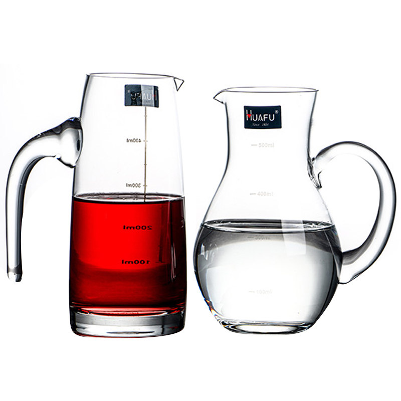 带刻度白酒壶分酒器红酒醒酒器家用葡萄酒欧式玻璃酒具倒酒神器
