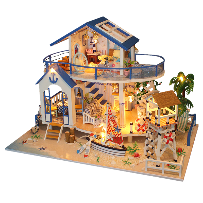 diy小屋甜言蜜语手工制作大房子建筑别墅模型成人拼装生日礼物女