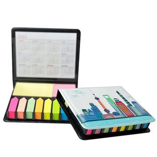 纸质箭头便利贴办公文具N次贴便签纸粘性好索引贴环保皮盒可定制