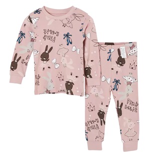 韩国儿童内衣套装薄款春秋男童衬衣衬裤女童秋衣秋裤宝宝线衣线裤