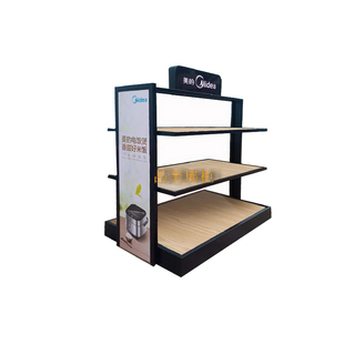 小家电货架炒锅锅具展示架中岛柜展示柜电磁炉多用锅电器展台展柜