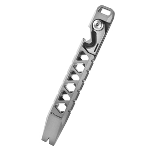 迪拓edc钛合金撬棍多功能工具迷你随身把件户外求生装备合法防身