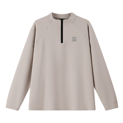 SATJDM肌理感半拉链保暖长袖