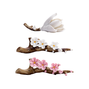 适意寻枝花枝陶瓷笔搁毛笔笔架笔山多功能桌面书法绘画国画用品文房四宝创意手工小摆件文艺古风插香香座