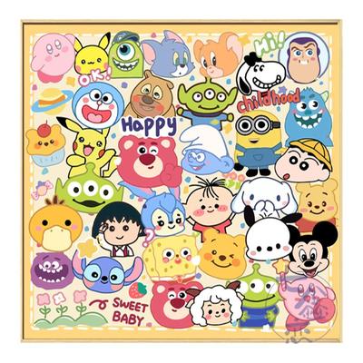 童年经典ip数字油彩画diy手工