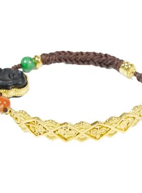 遇见幸运复古老金工艺手绳女