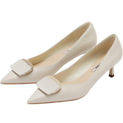 73hours尖头通勤高跟鞋单鞋