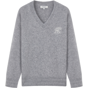 【T.W.R.C】TeenieWeenie小熊女装秋冬款宽松V字领拉绒毛衣twrc