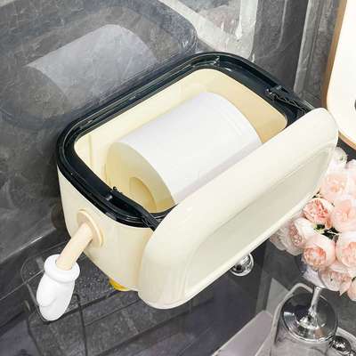 卫生间厕纸盒厕所纸巾盒卫生纸置物架壁挂式浴室手纸卷纸放置盒子