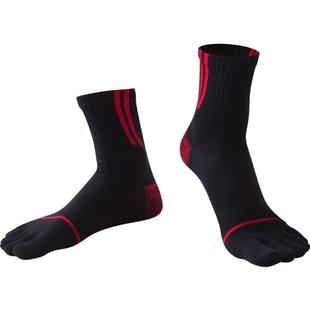 唐城故事五指袜男士棉袜专业马拉松跑步减震袜子春秋季五趾中筒袜