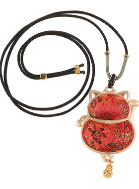 新中式宋锦项链diy材料包吊坠绳