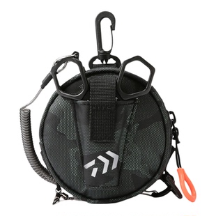 达瓦钓鱼路亚收纳包腰包剪刀前导线碳线盘多功能小挂包渔具配件袋