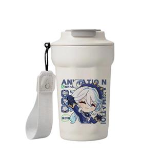 原神周边喝水杯散兵芙宁娜钟离魈温迪同人谷子不锈钢咖啡保温杯子
