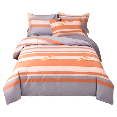 甄品100%全棉斜纹棉四件套简约