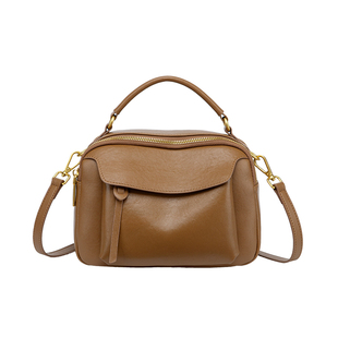 真皮包包女款2026新款斜挎包软牛皮多层高级感大容量女士手提包