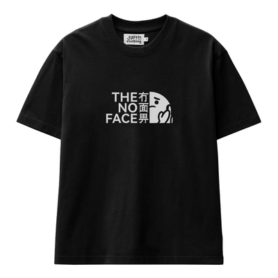 THE NO FACE冇面畀夏季新款短袖t恤宽松休闲纯棉百搭男女情侣