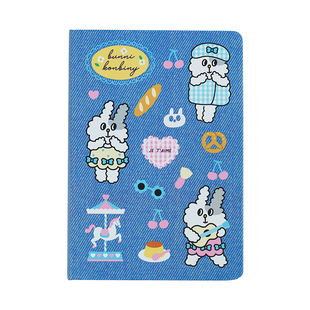 墨格×兔子便利商店手帐本子高颜值手账本高级感女生可爱记事本女