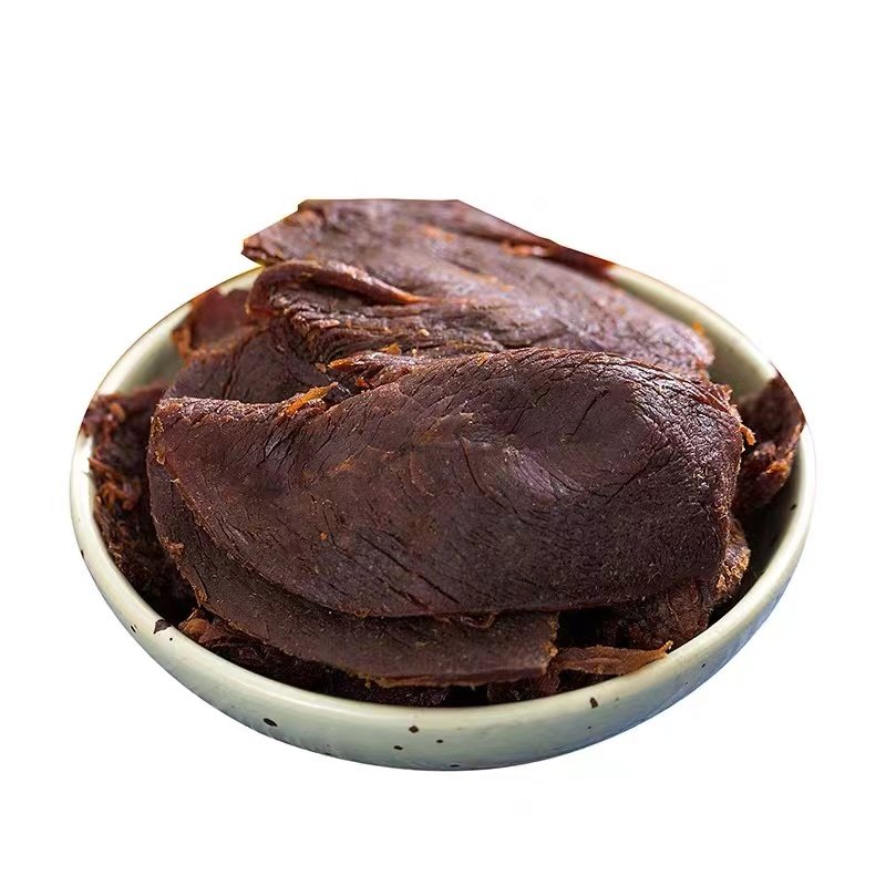 温州湖岭特产大片手撕黄牛肉干五牛肉类