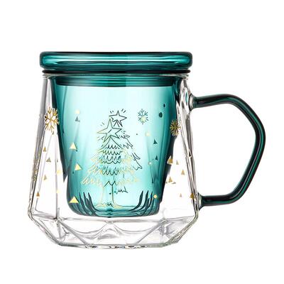 茶水分离办公室玻璃杯