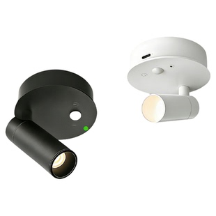 免布线充电人体感应射灯入户门迎宾玄关磁吸柜子灯照画明装吸顶灯