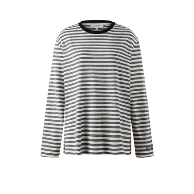 ELAND撞色条纹T恤含绵羊毛