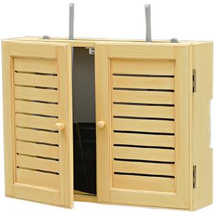 免打孔WiFi无线路由器收纳盒壁挂信息多媒体装饰遮挡箱机顶盒架子