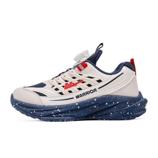 回力男童运动鞋2025秋季新款网面男孩旋钮鞋轻便软底儿童跑步鞋子