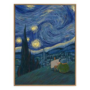 大美术馆 大艺术家系列收藏装饰画梵高客厅卧室挂画生日礼物男女