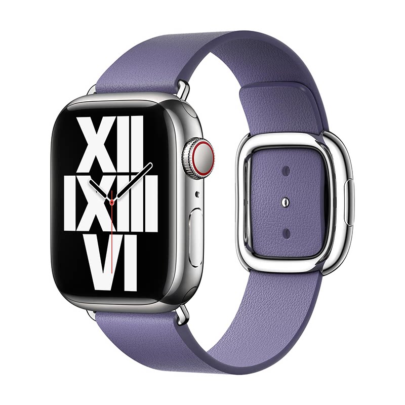 原装正品Apple Watch真皮现代风扣式表带适用苹果S78910/11 SE2/3