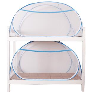 折叠蒙古包蚊帐学生宿舍上下铺专用学校单人床拉链款免安装90公分