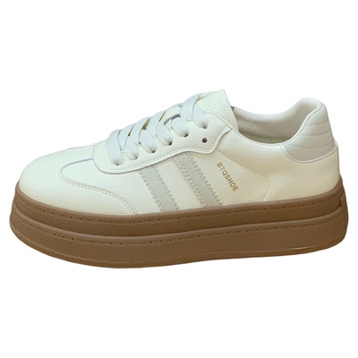 复古百搭德训鞋不累脚厚底阿甘鞋