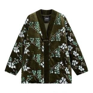 Jamor加墨时尚新中式中国风羽绒服保暖外套富贵简约2025冬装新款