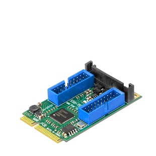 MINIPCI-E转USB3.0前置扩展卡minipci-e转19/20PIN USB3.0转接卡