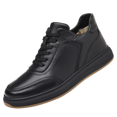 头层牛皮棉鞋男款冬季羊毛保暖鞋