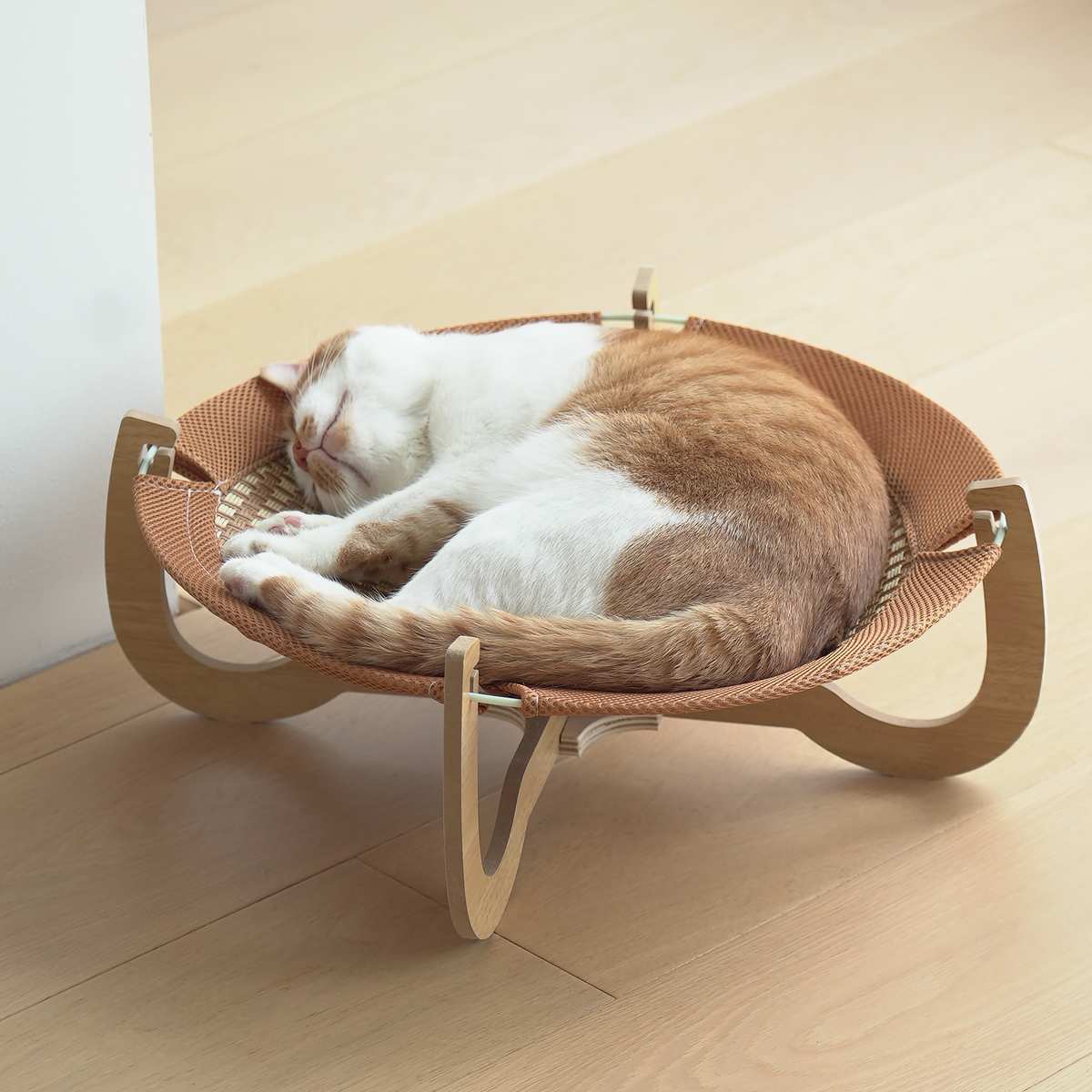 藤编宠物猫咪狗窝凉席木沙发行军吊篮床用品可拆洗垫夏季防潮透气