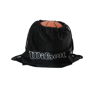 Wilson篮球袋黑色抽绳束口袋运动装备收纳袋男女通用