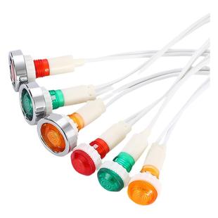 XD10-7 电镀圈带线 开孔10mm 蒸饭柜/冰箱/冰柜/开水器指示灯220V