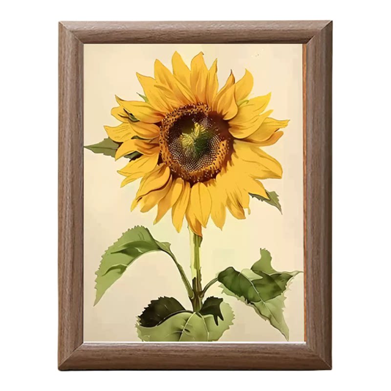 北欧向日葵花卉客厅卧室装饰画