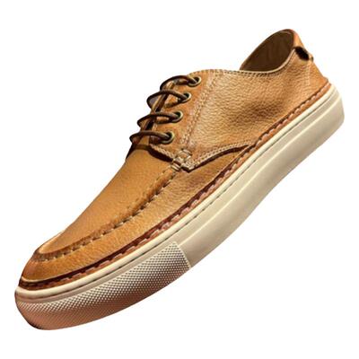 手工鞋休闲皮鞋简约复古板鞋男鞋