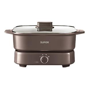 苏泊尔速沸电火锅电锅家用6L大容量电煮火锅鸳鸯分体式电热锅炒锅