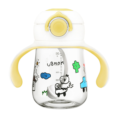 ubmom防呛学饮杯时尚卡通可爱